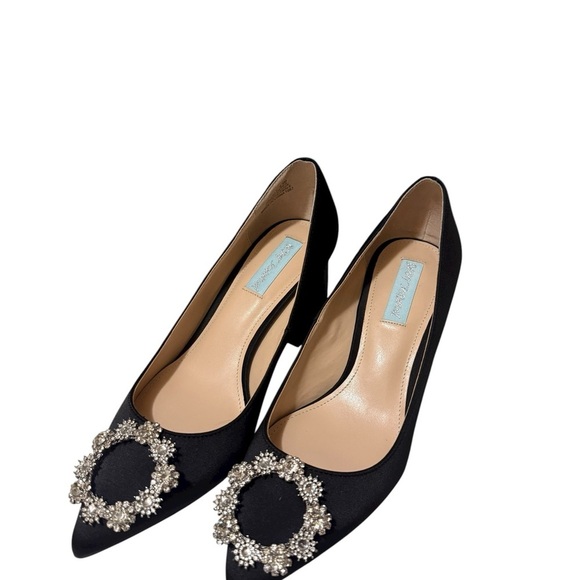 Betsey Johnson SB Lilly Fabric Closed Pointed Toe Classic,copy of MANOLO BLAHNIK - Picture 4 of 11